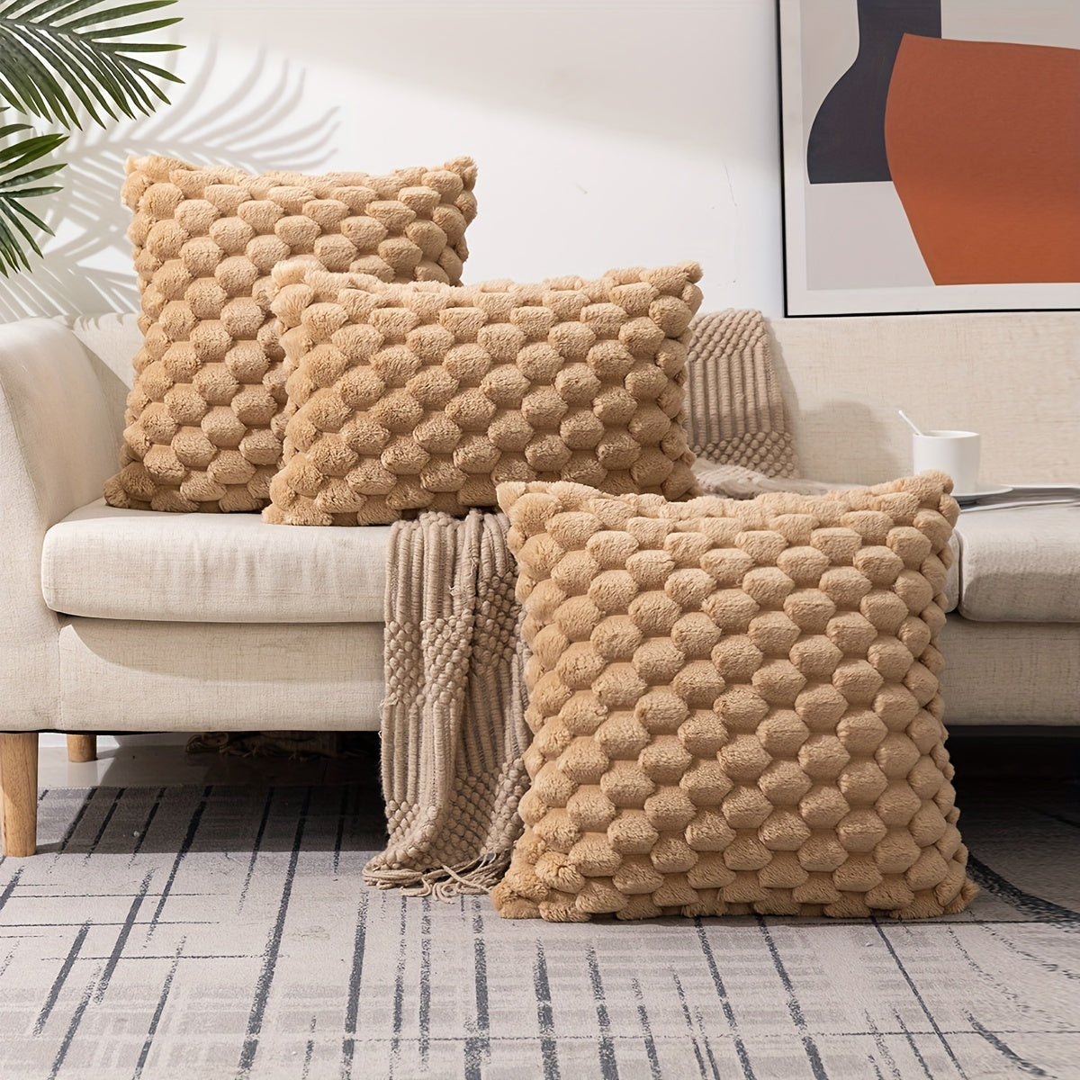 1pc Square Cushion Cover with zipper closure and single-sided print. Perfect for home, room, living, or bedroom decor (pillow core not included).