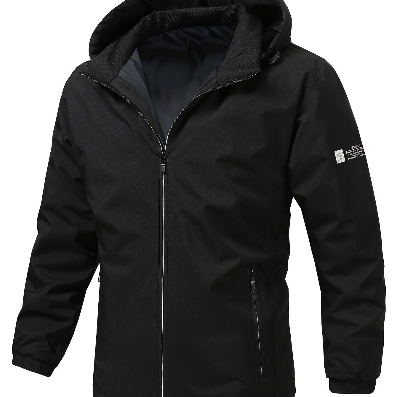 Men's lightweight outdoor windbreaker jacket with hood for spring/autumn wear.