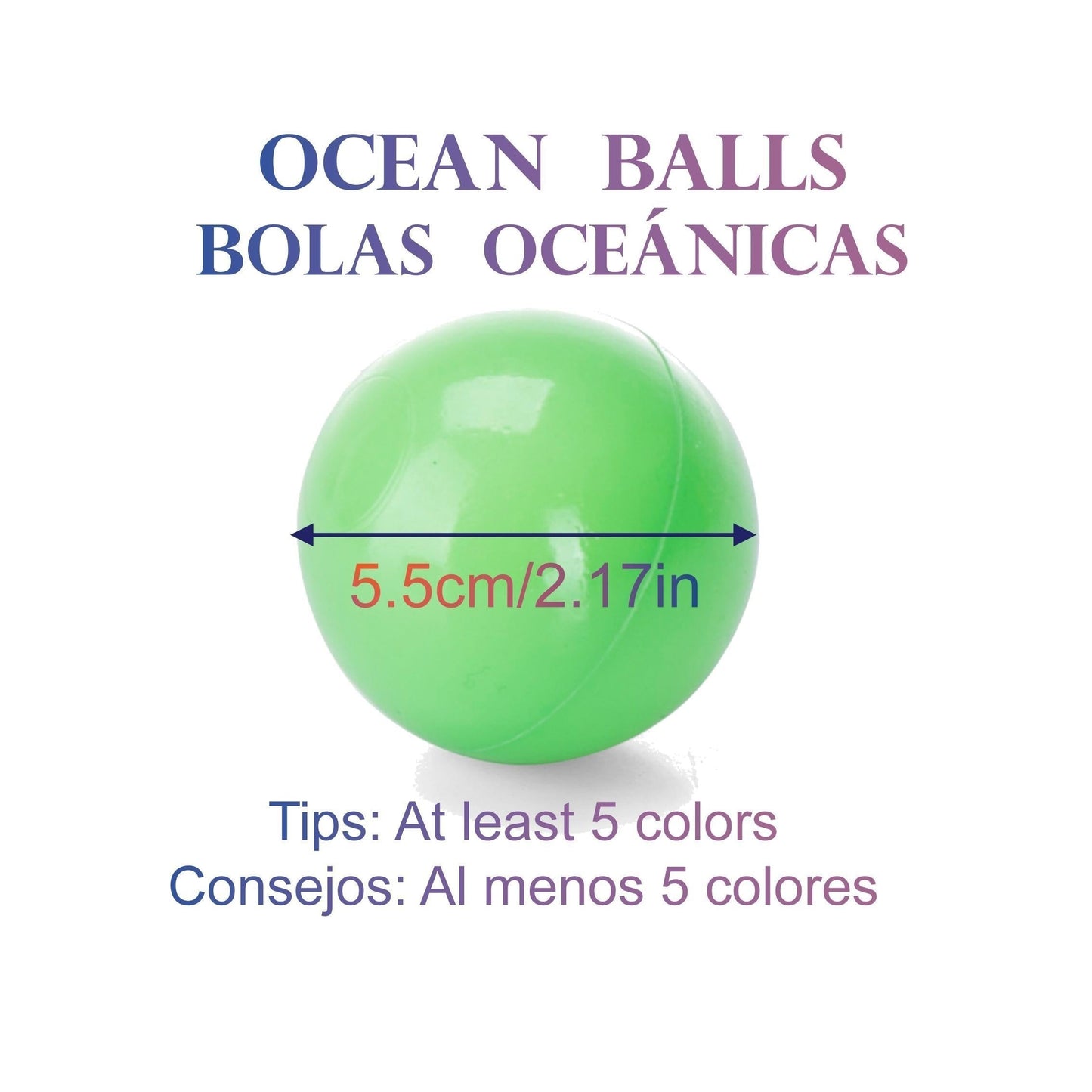 100-Piece Ocean Ball Set: Ideal for Children's Playtime Indoors and Outdoors, Jumping Castles, Pools, and Beyond!