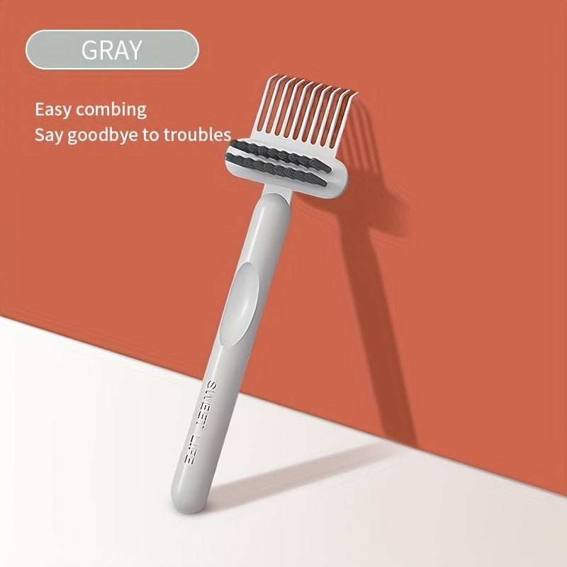 This handheld mini hair brush is perfect for curly hair. It features a cleaning claw design and an airbag comb for easy removal of hair. Made of plastic, this tool requires no electricity, making it ideal for use in the bathroom and toilet.