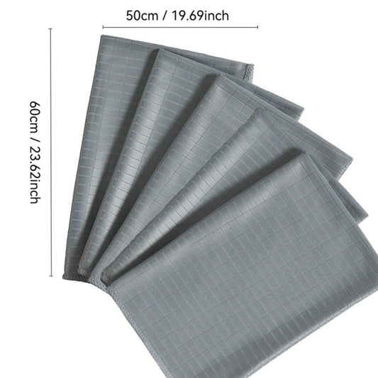 Get 5 Professional Glass Cleaning Cloths - Super Absorbent, Streak-Free Microfiber for Hotels, Bars, Restaurants - Perfect for Wine Glasses & More, Leaves No Water Stains, Ensures Clean Glasses