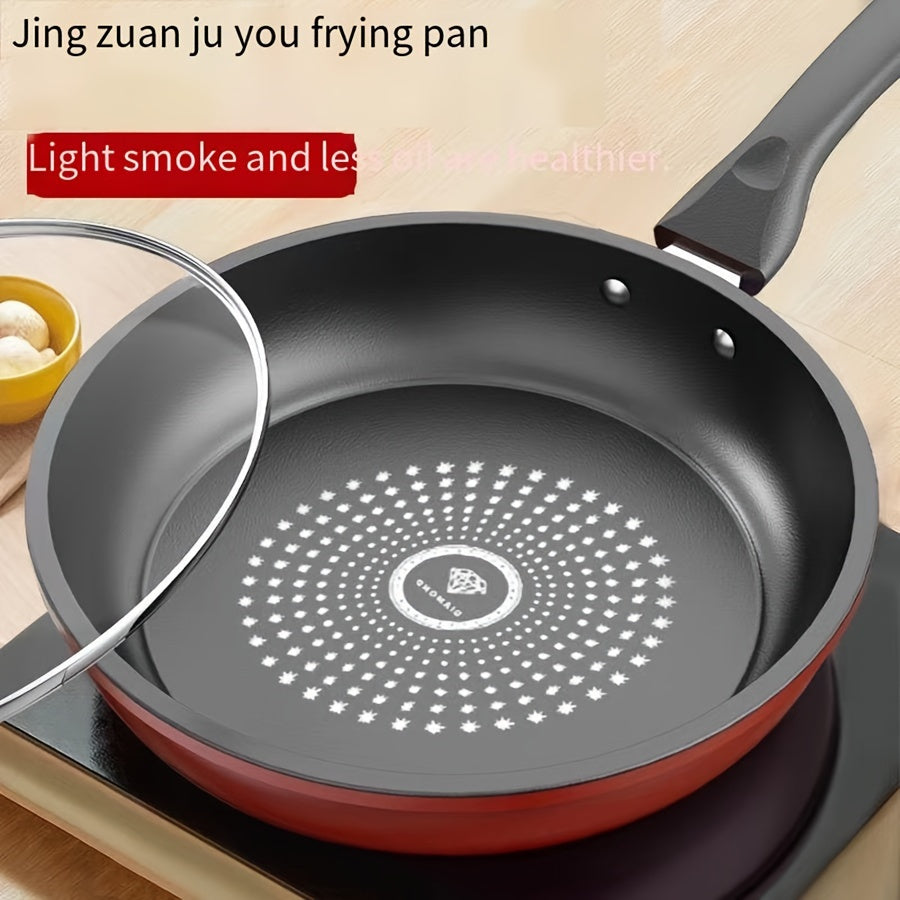 1-piece Non-Stick Cast Iron Skillet - Safe for Dishwasher, Thick for Pancakes & More, Works on Induction & Gas Stoves