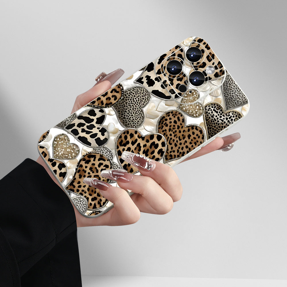 Chic leopard print iPhone case for various models, great gift for any occasion.