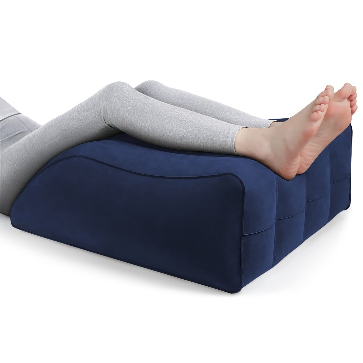 Inflatable Leg Rest Pillow for Elevating Leg, Back, Hip, and Knee Pain Relief - Ideal for Sleeping, Reading, and Relaxation - 1pc Leg Elevation Pillow.