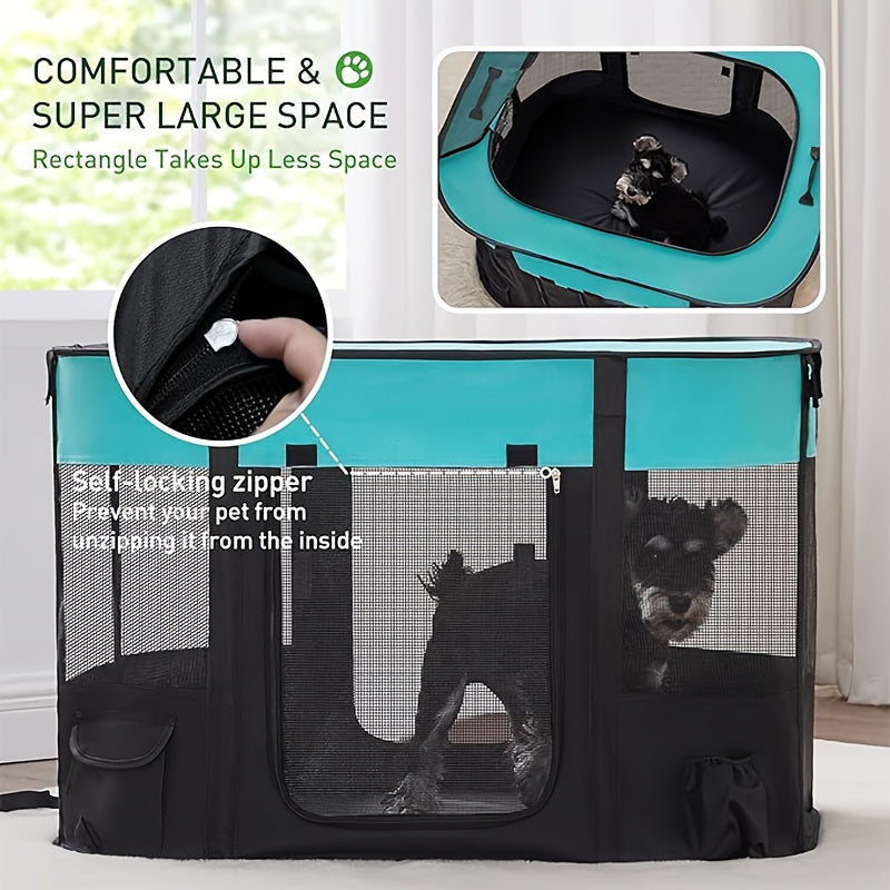 Square PVC pet bag for travel, portable dog carrier backpack, 1pc.