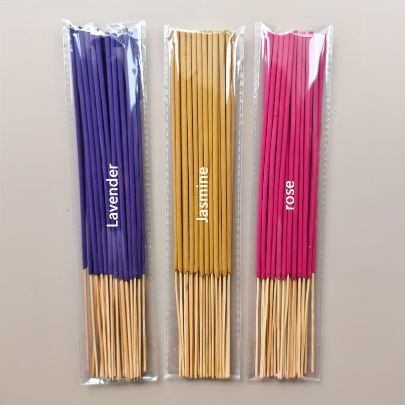 90 Jasmine-scented incense sticks ideal for home, hotel, and spa use. Perfect for meditation, yoga, and massage. Great holiday gift.