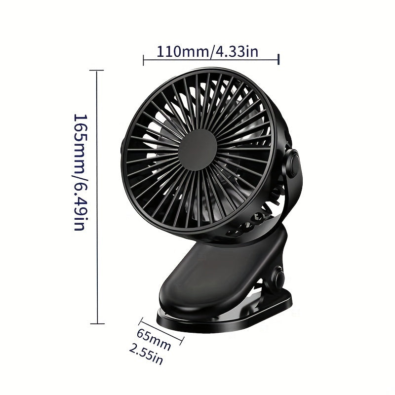 Get your hands on the latest Clip-on Small Fan USB Rechargeable Set, specially designed for students. This mini portable fan is perfect for classrooms, dormitories, and any other quiet environment. With a strong wind and durable design, this cool