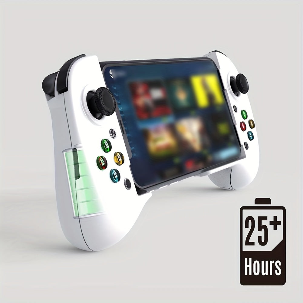 Gamepad mobile phone controller for iPhone, Android, and Steam for wireless gaming on PC.