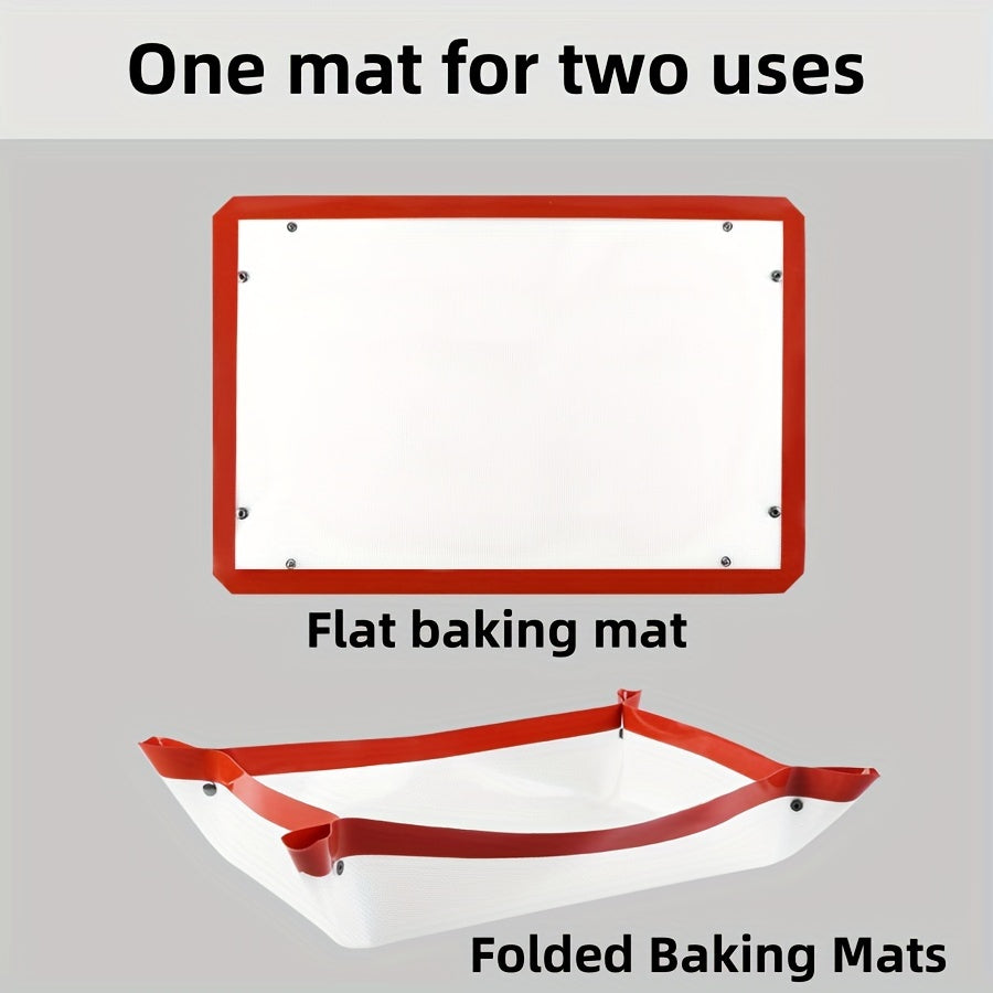 Durable and Reusable Silicone Baking Mat - Convenient Nonstick Baking Tool - Easy to Use Oven Baking Mat