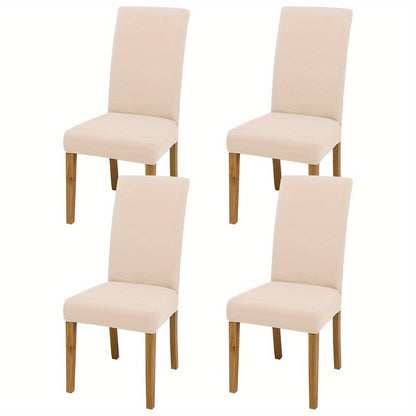 4/6 pcs Elastic Chair Covers for Home Kitchen