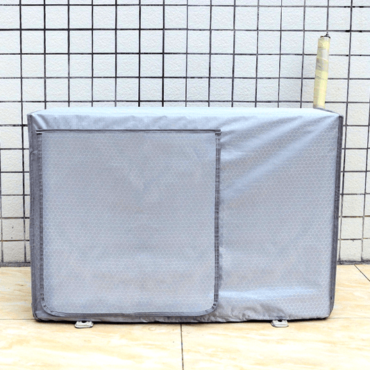 Protect your outdoor air conditioner unit with a double-layer protective cover designed for easy installation. This cube-shaped cover is thick and durable, shielding your unit from the elements and preventing premature aging caused by snow and rain. Say