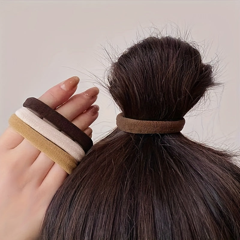 50/100 French Style Hair Rings - Thick and High Elastic Women's Hair Ropes - Perfect Graduation Gift