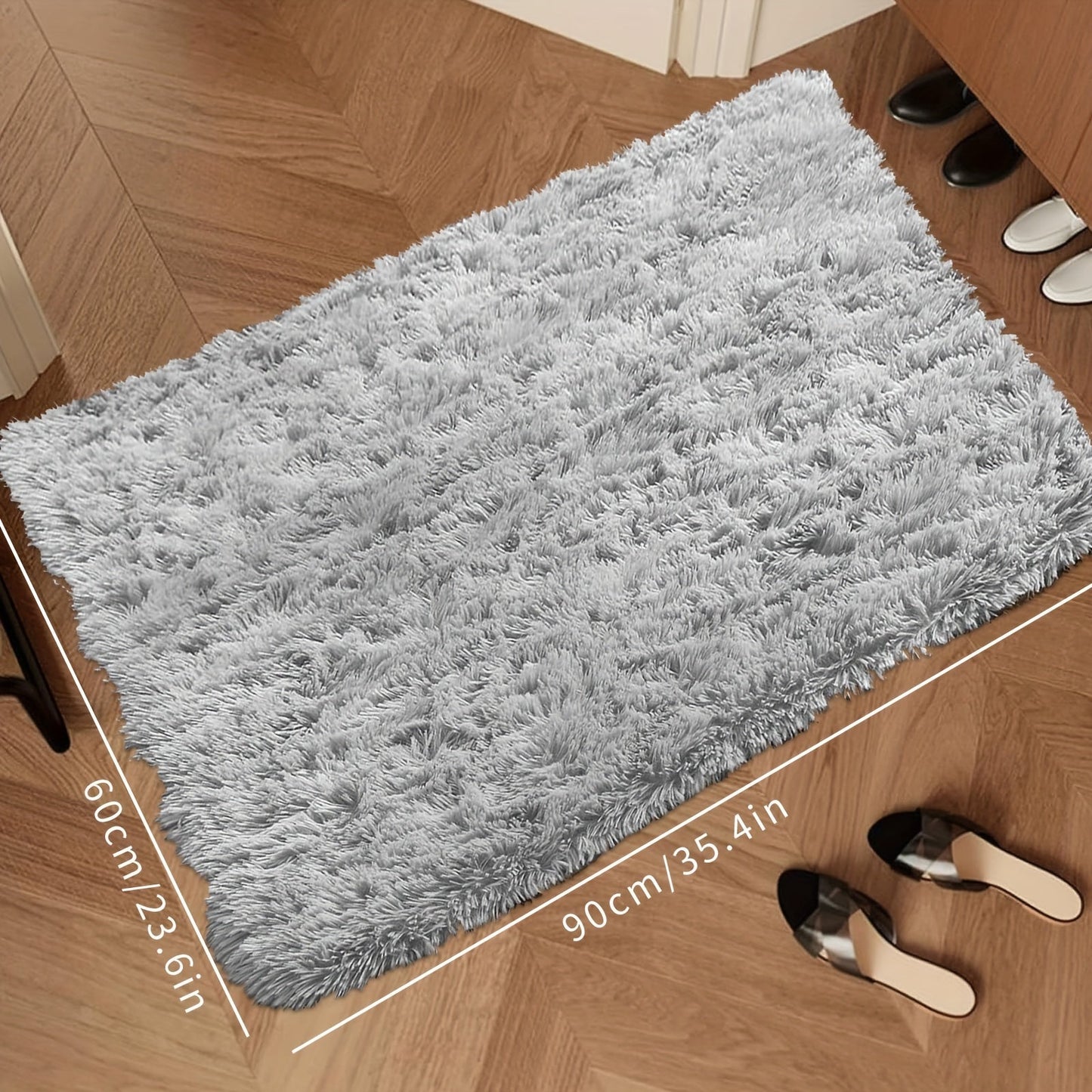 A plush carpet with thick, long hair ideal for the bedroom or living room.