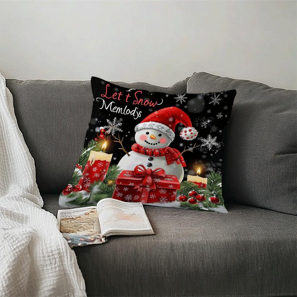 Get into the holiday spirit with our Christmas Throw Pillow Covers. Available in a rich variety of designs, these covers add warmth and elegance to any living room, sofa, office chair, or waist cushion. Perfect for home decor, room decor, and measuring