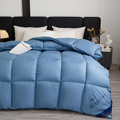 Hilton Style Quilt - Soft and Fluffy Bedding for All-Season Comfort, Polyester Filling with Bedroom Décor.