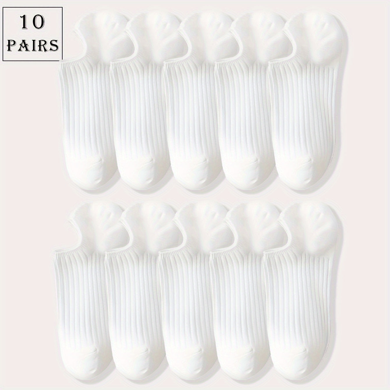 5 pairs of men's invisible socks that are comfortable, breathable, sweat-resistant, and anti-odor.