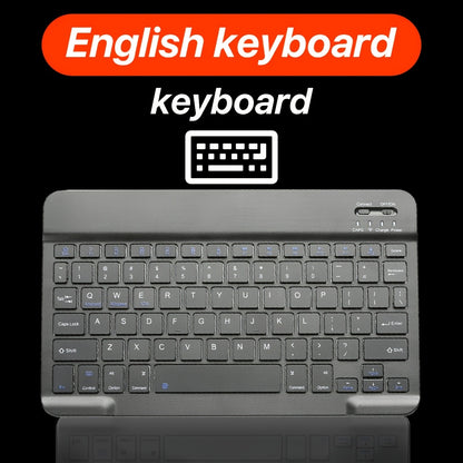 Slim, rechargeable wireless keyboard with ergonomic design for seamless typing on multiple devices. Suitable for PC, laptop, MacBook, iPad, iOS, Android, and Windows.