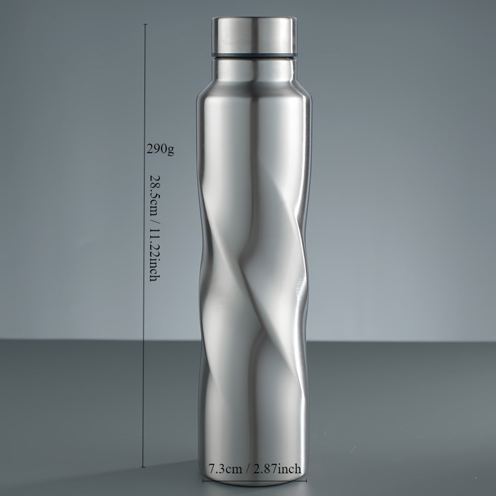 1000ML Stainless Steel Water Bottle - Large Capacity Sports Flask, Lightweight, PVC Free, Hand Wash Only, No Insulation