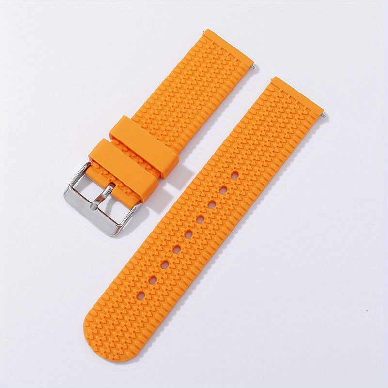 Get a premium Soft Sport Rubber Watch Strap with Quick Release Silicone Watchband in sizes 18mm, 20mm, 22mm, and 24mm. The perfect Gift choice for King's Day celebrations.