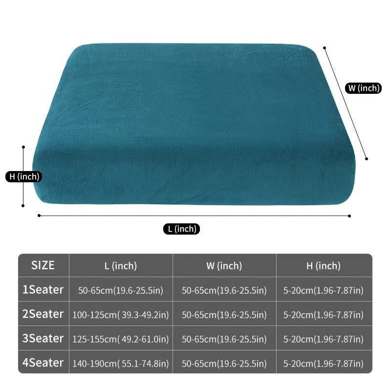 Soft, non-slip velvet sofa slipcover protects furniture and enhances home decor.