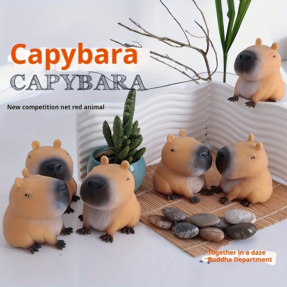 Capybara Relax Toy: Quick Bounce, Durable TPR Material, Novelty Animal Design for Fun & Relaxation, Perfect Gift or Classroom Reward