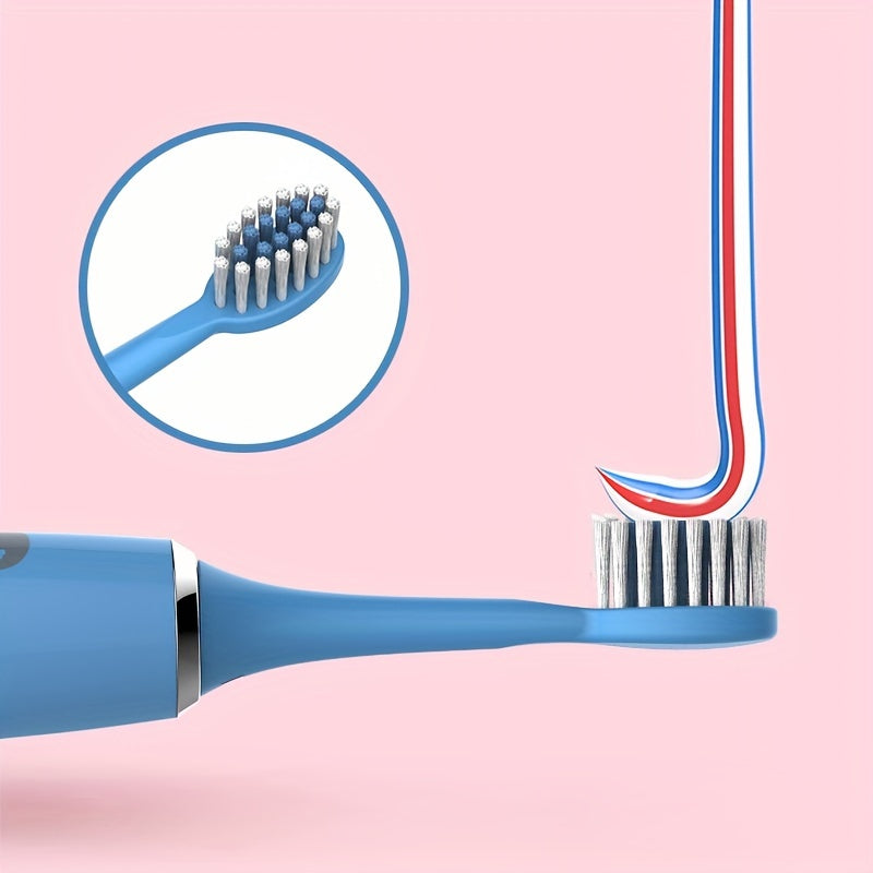 2 Electric Toothbrushes with battery-powered cartoon style and replaceable ultra-soft bristles. Includes 2-12 brush heads and a 2-minute smart timer for effective dental plaque cleaning