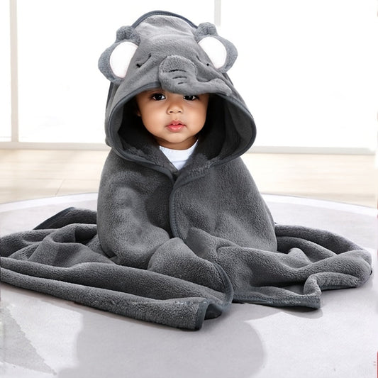 The Bathrobe Bath Plus Size Baby Bath Towel is made with ultra-fine fiber for super strong water absorption and quick drying. It can be used in the bathroom, at the beach, or as a fun cartoon cloak. Perfect for a Christmas, Halloween, or Thanksgiving