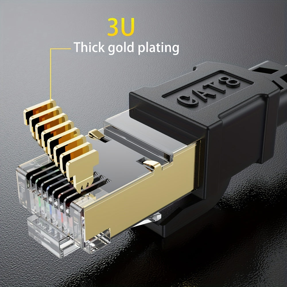 Кабель Ethernet Cat8 RJ45 к RJ45 2000 МГц 40 Гбит/с, 0,5 м до 30 м для маршрутизатора, модема, ПК, ноутбука, Macbook, XBox, PS5, Switch