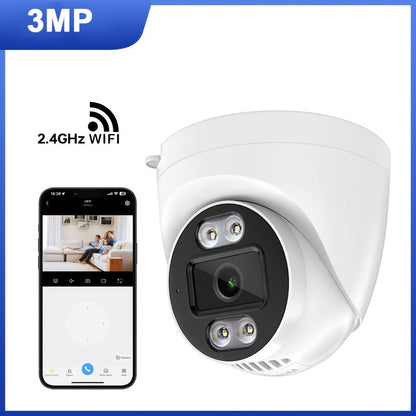 ZHXINSD WiFi Dome Kamera 2.4GHz Ilova Bilan Boshqarish - Ichki Uy Xavfsizligi Uchun Ideal, 1440P HD Rezolyutsiya, 2-Tomonga Ovoz, Kechki Ko'rinish, va Harakat Ogohlantirishlari.