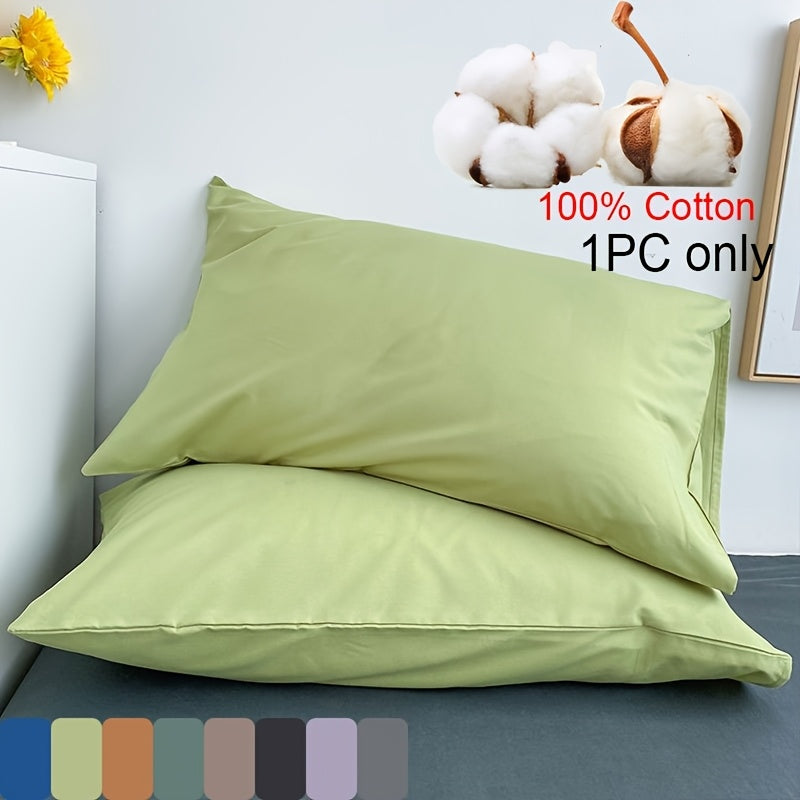 One piece set of 100% Brushed Pillowcases (Without Pillow Core) that are ultra soft and cozy, while also being wrinkle, fade, and stain resistant. Features envelope closure for easy use on bed pillow cases.