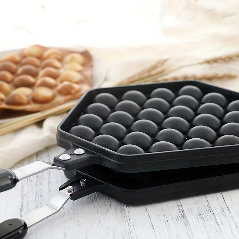 Non-Stick Aluminum Egg Waffle Pan - Ideal for Making Delicious Breakfasts and Kitchen Creations