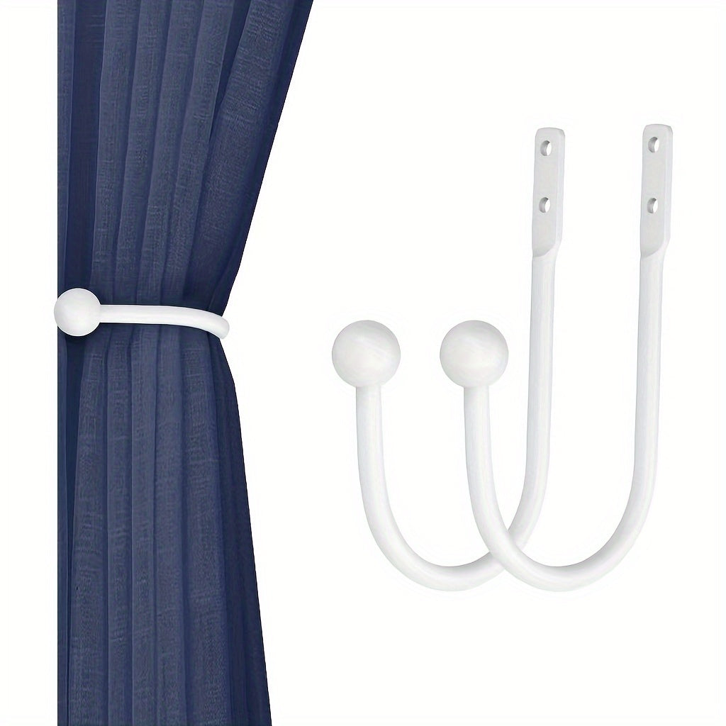 Retro Style Simple Fixed Curtain Tiebacks (set of two)