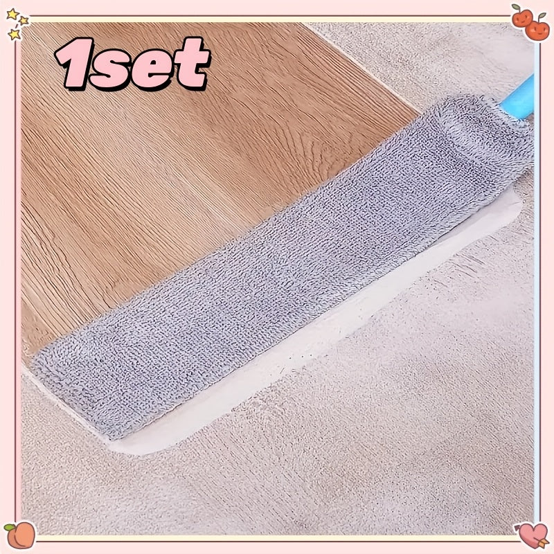 Get the 1pc FlexiDuster Microfiber Duster, perfect for reaching high ceilings, fans, furniture, and cars. The extendable handle and detachable, washable dust brush make cleaning a breeze without needing electricity. A versatile cleaning tool for use