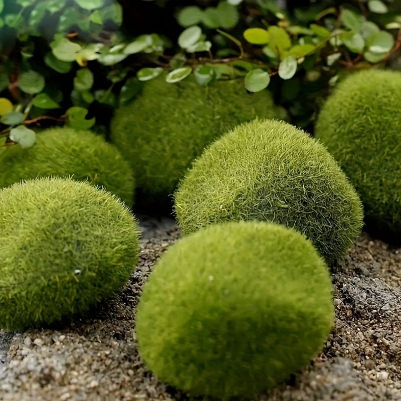 10 pieces of simulated moss green grass miniature decor - ideal for DIY fairy gardens, aquariums, and outdoor spaces to enhance natural charm and aesthetics.