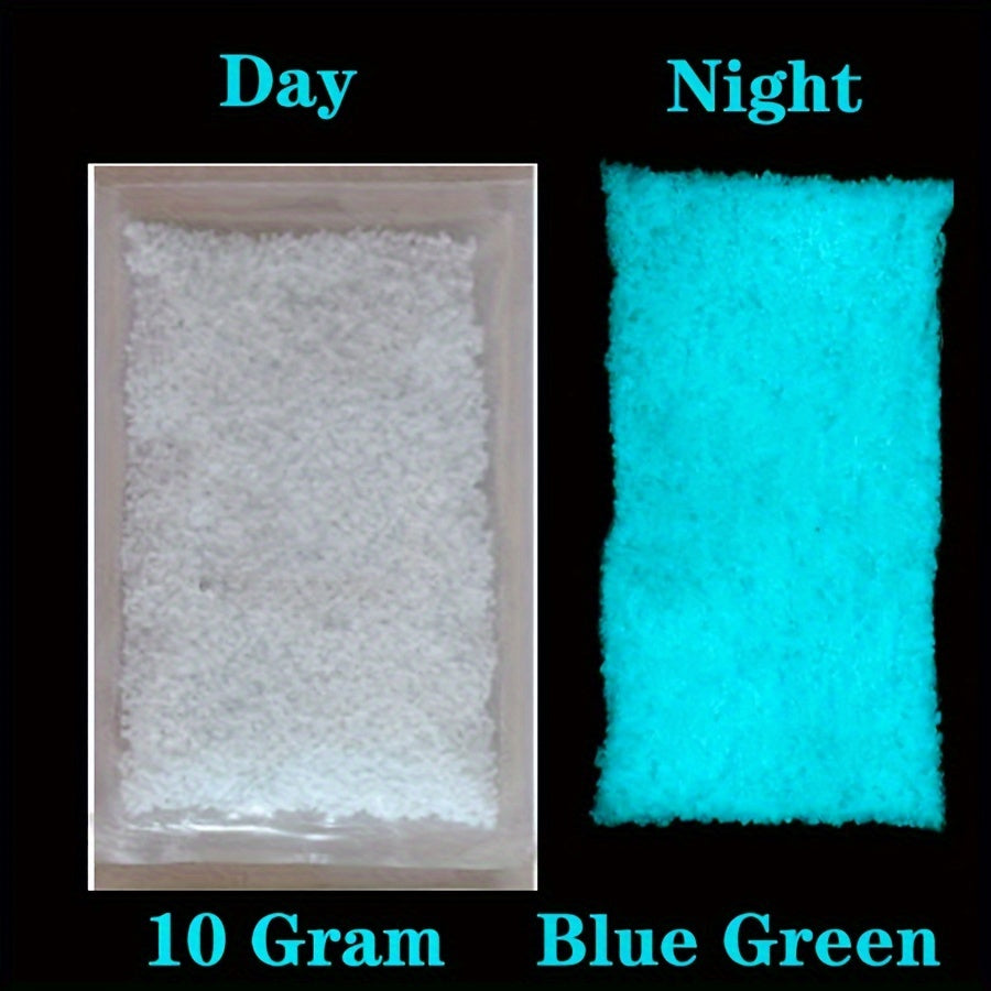 10,000 pieces of glow-in-the-dark pebbles for DIY projects like wishing bottles and fish tank decor. Comes in 10g packets.