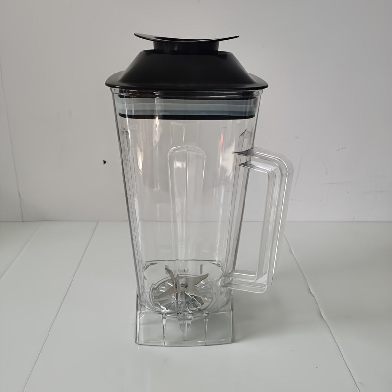 '- "High-Quality 2L Blender Pitcher with Handle, Made from Food-Grade Plastic, Ideal for Making Smoothies, Soups, and Purees. Comes with Spiral Blade and Foam Lid, Compatible with High-Speed Blender Base