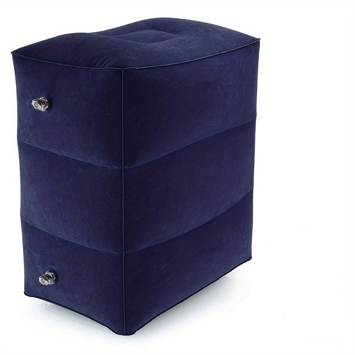 Inflatable Ottomans with Flocking PVC Material: Comfortable Portable Seating for Airplane, Train, Car, and Office Use!