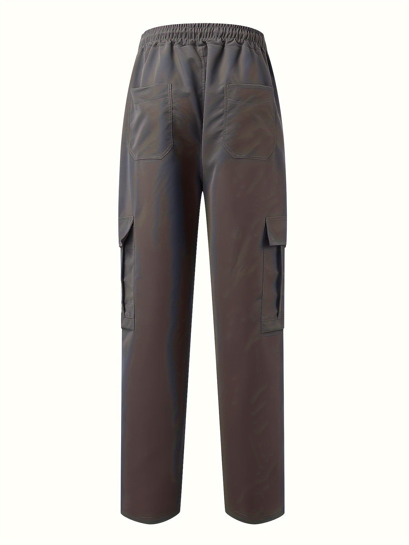 Men's cargo pants for outdoor activities with multiple pockets and drawstring waist.