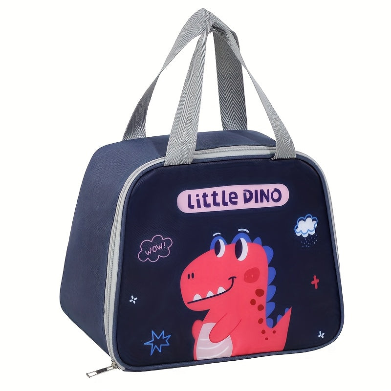 Portable Cartoon Insulated Lunch Bag in Multiple Colors, Available in 1 or 2 Pieces. Keeps Food Fresh and Thermal Sealed. Ideal for Office, School, Hiking, Camping, Picnic, and Kitchen Supplies.