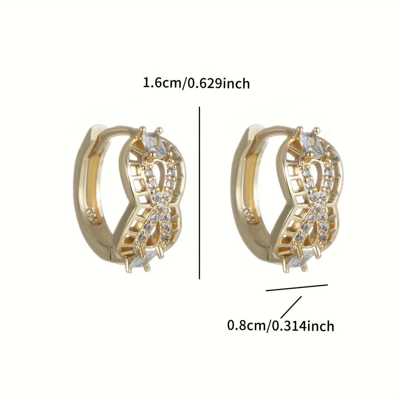 Stunning XUPING JEWELRY Flower Hoop Earrings with Sparkling Cubic Zirconia, 14K Gold Plated Copper for Women - Elegant Earrings for Everyday Luxury and Special Occasions, Perfect Thanksgiving Gift