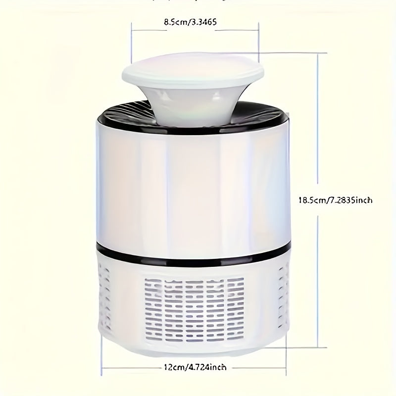 USB-powered mosquito repellent lamp: silent, automatic, indoor/outdoor use with no scent.