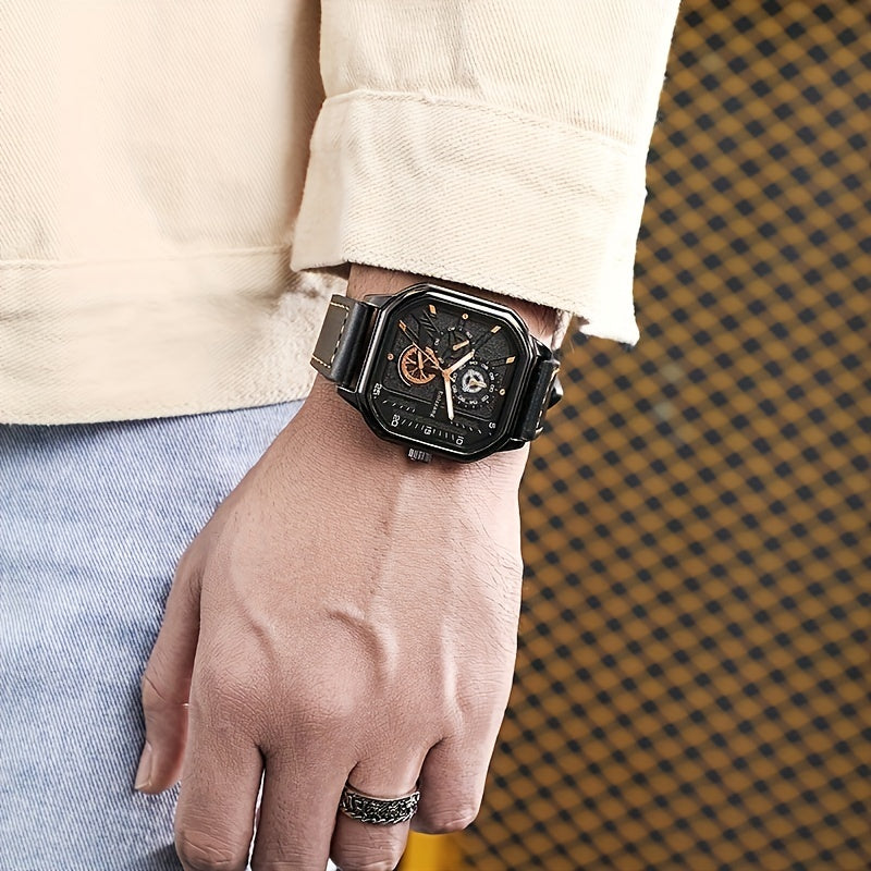 Men's Advanced Sense New Concept Trend Sports Watch, featuring cutting-edge black technology. The perfect choice for gift-giving.