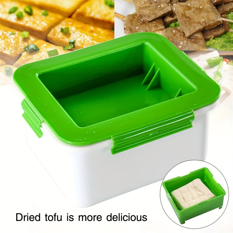 Set of 3 Tofu Pressers Made of PP Food Grade Material with 3 Layers, includes Built-in Drainage Port for Easy Squeezing and Draining of Tofu. Ideal for shaping square tofu cubes, this Kitchen Cooking Set ensures Home Safety with Convenient Gadgets.