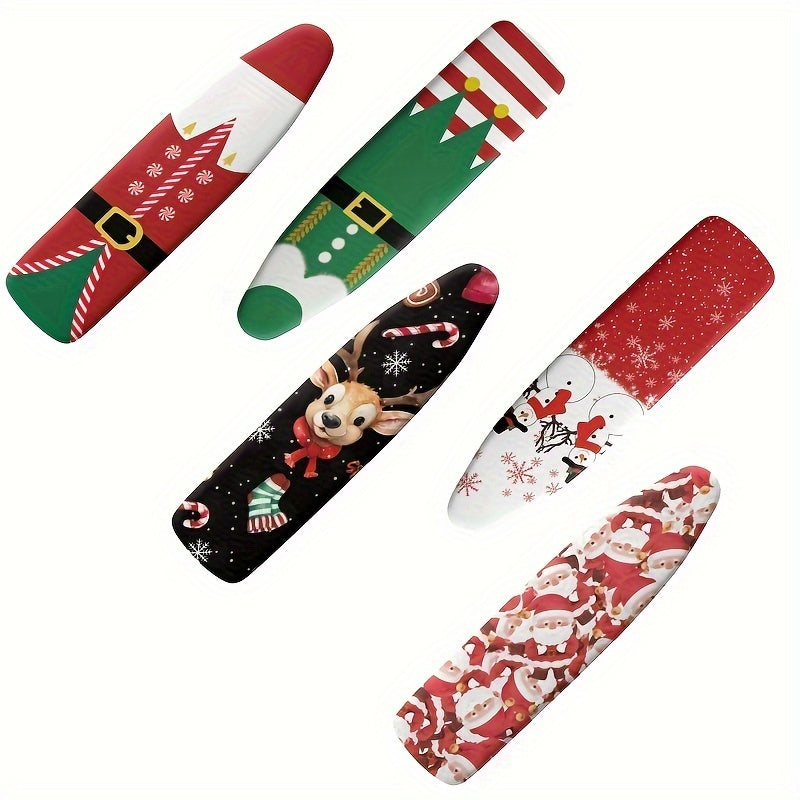 Get into the holiday spirit with our Christmas-themed ironing board covers! These padded covers feature an elastic edge for a secure fit, are heat reflective and stain resistant. Fits standard ironing boards measuring 132.08-139.7 cm.