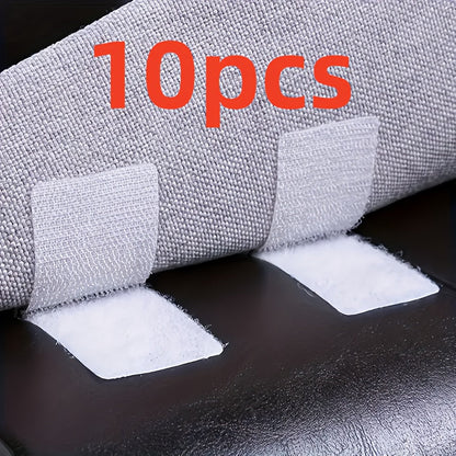 5 or 10 pieces of Non-Slip Washable Adhesive Pads for securing Bedding and Sofa Covers - Fixator Strips for Home Furniture