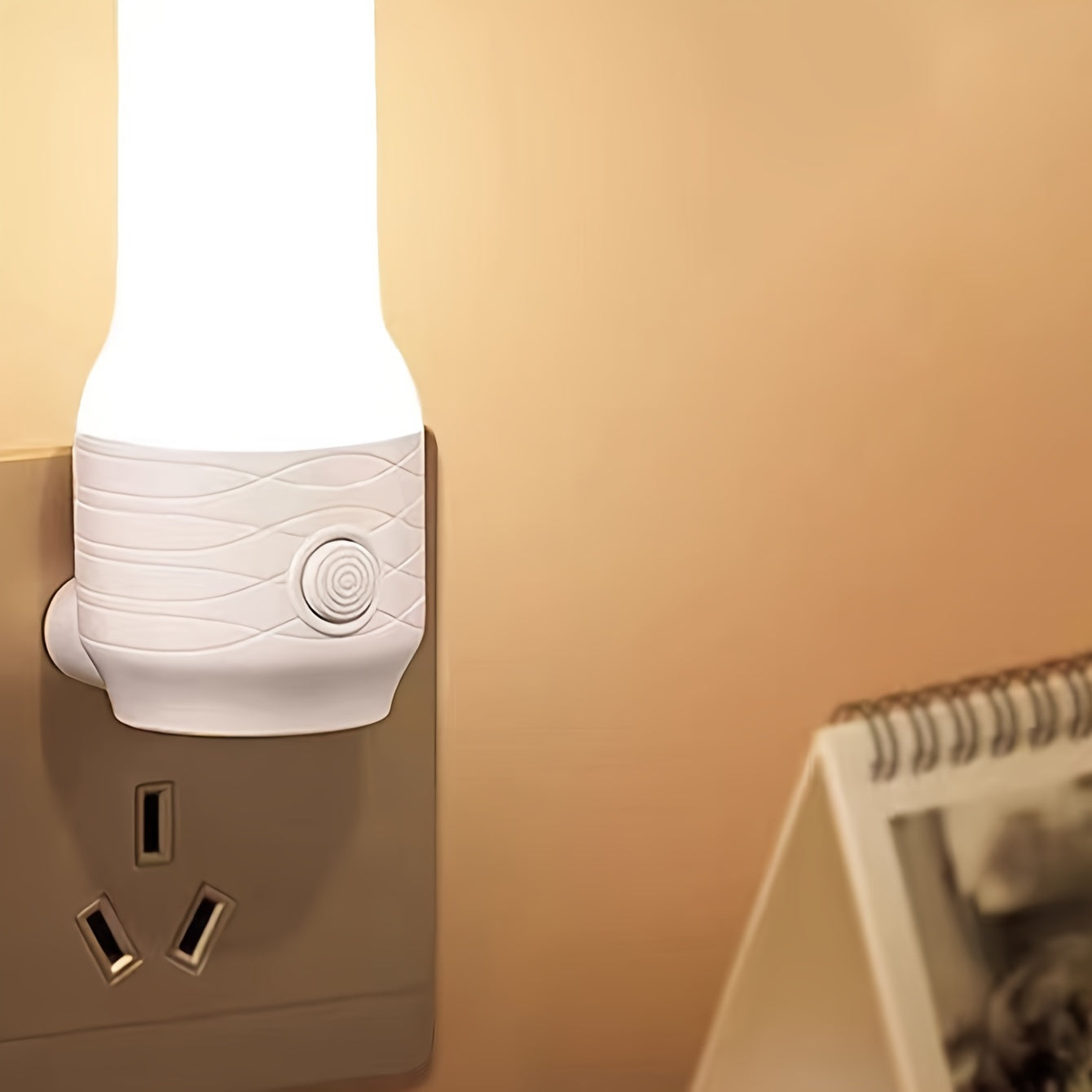 Switch Warm Light LED Night Light for Living Room or Bedroom