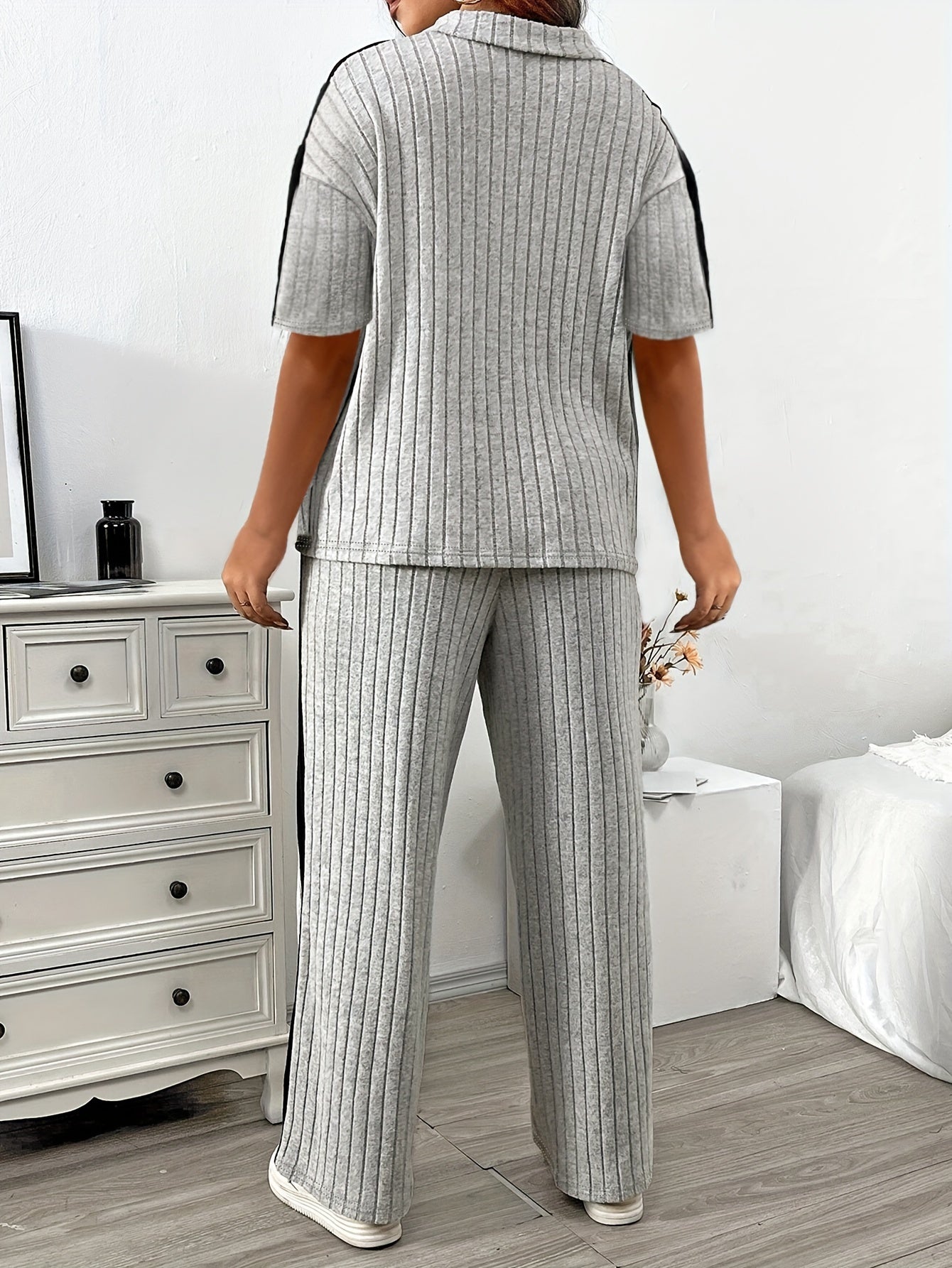 Casual large-size home clothes set