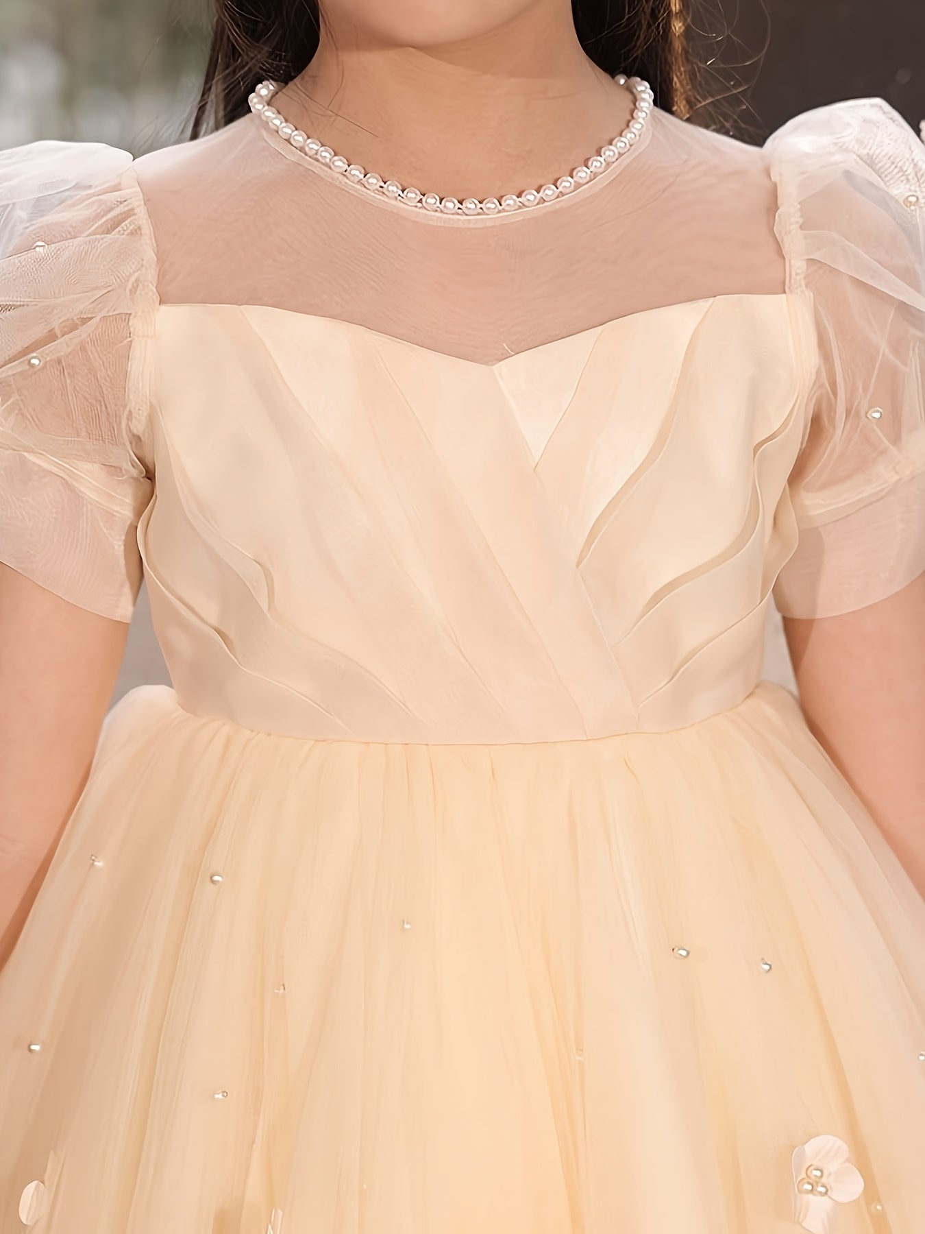 GULULU Girls' Summer Flower Boy Wedding Princess Dress for Children's Day Piano Performance.