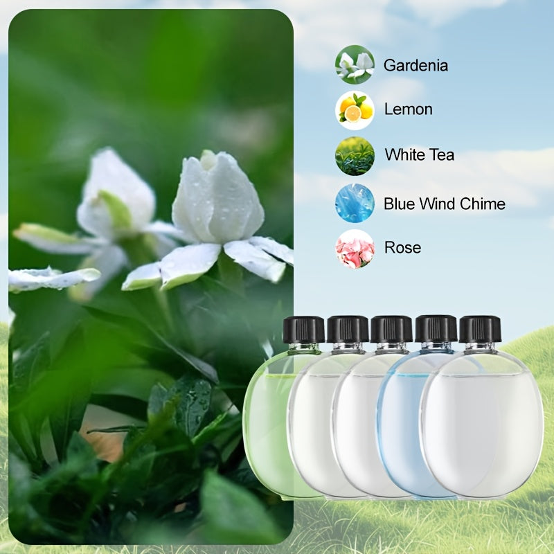 USB-rechargeable aromatherapy diffuser and humidifier keeps rooms fresh with cool mist and nightlight. Ideal for use in various spaces, including rooms, offices, bathrooms, and toilets.