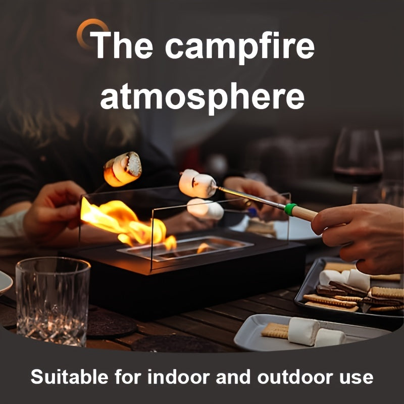 Portable outdoor alcohol fireplace lamp, perfect for creating a cozy atmosphere in your courtyard. Made from high-quality materials, this durable lamp is easy to use and adds a beautiful touch to any outdoor space with its real fire.